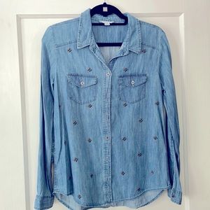 Garnet Hill denim blouse